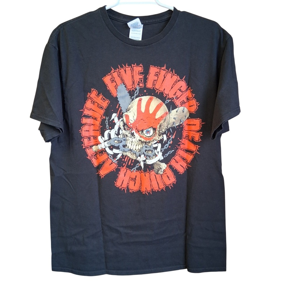 Five Finger Death Punch Afterlife Tour Shirt Band Rock Concert Mens Large Double